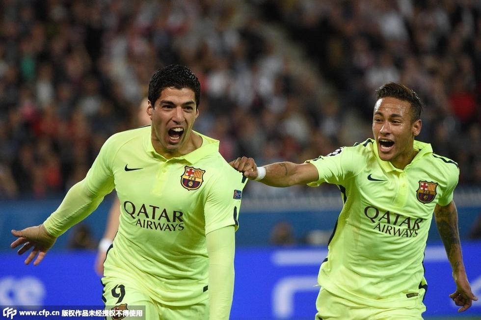  梅西梅开二度助巴黎圣日耳曼逆转取胜